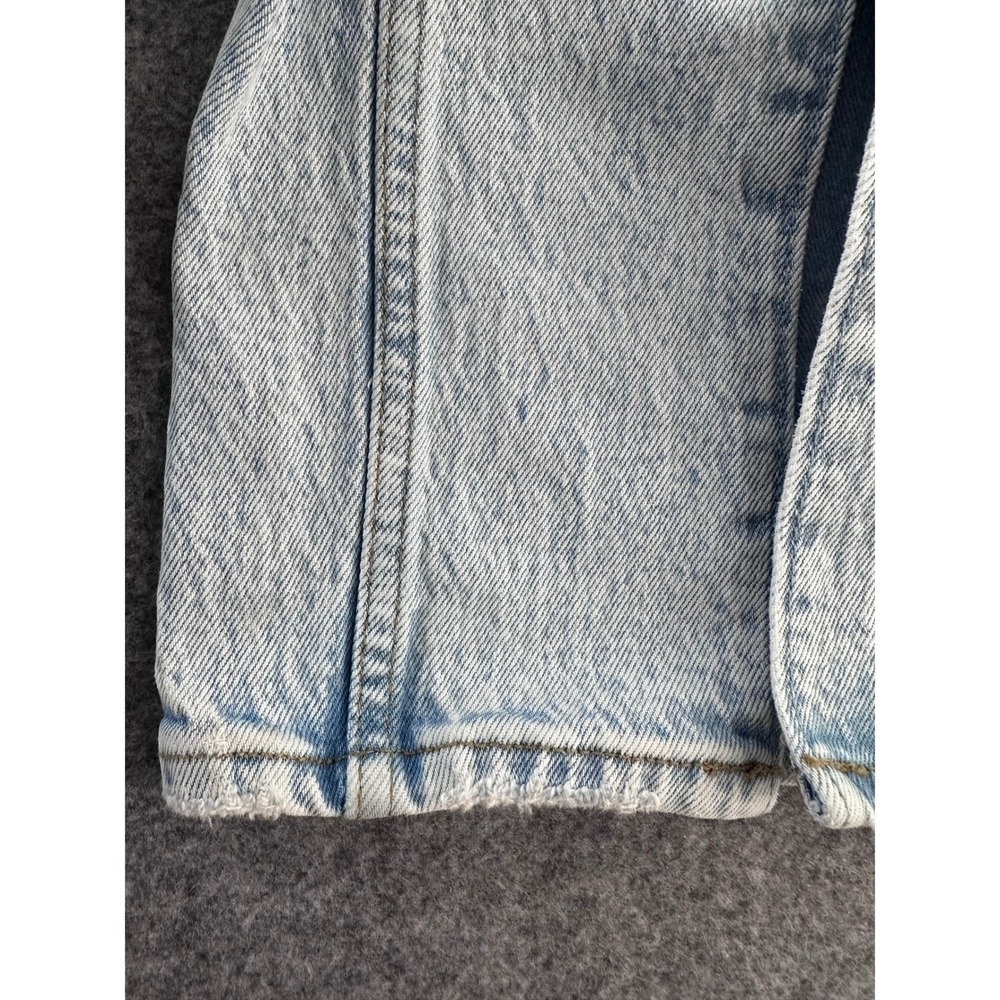 Abercrombie & Fitch Jeans 28/6R Blue Ultra High Rise 90s Straight Split Hem Y2K - Picture 12 of 13
